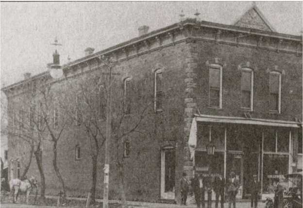 Black and White Photo of Library in 1878